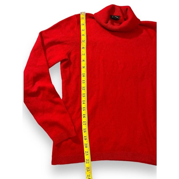 Sofie 100% Cashmere Turtle Neck Stretch Pullover Sweater Women's Red M - Picture 7 of 14